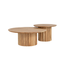 Crotone Salontafel set 90ø / 60ø cm
